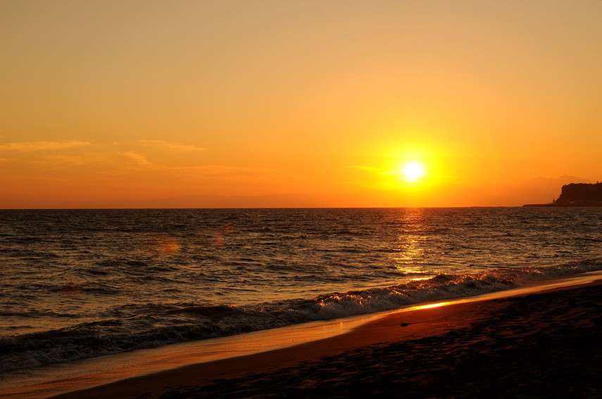 湘南の夕日