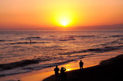 夕日
