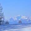 真冬の情景～蒼影と芦別岳