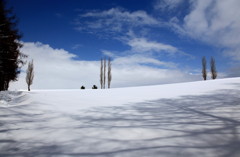 雪の赤羽の丘～全景