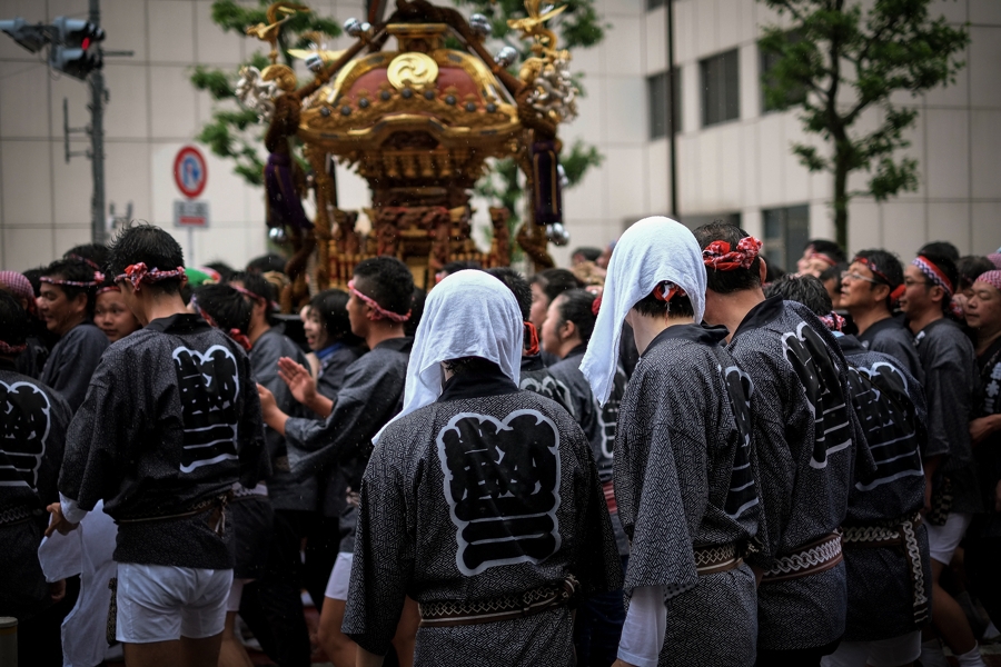 雨の日の祭り
