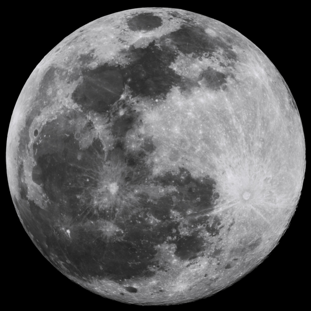 満月（近赤外742nmにて）