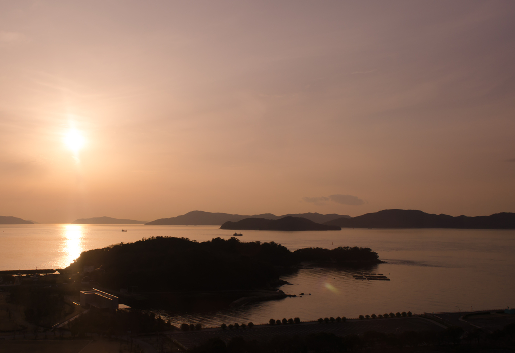 瀬戸内海の夕暮れ２