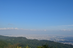 天狗岩からの大阪方面