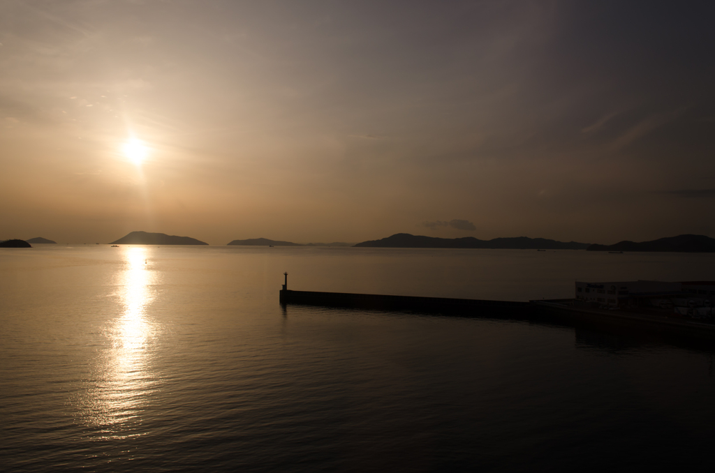 瀬戸内海の夕暮れ３