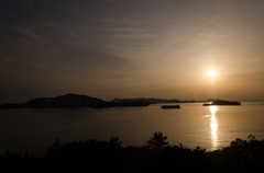 瀬戸内海の夕暮れ１