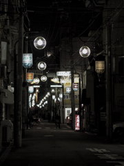 商店街の灯り