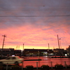 仕事中に撮った夕焼け