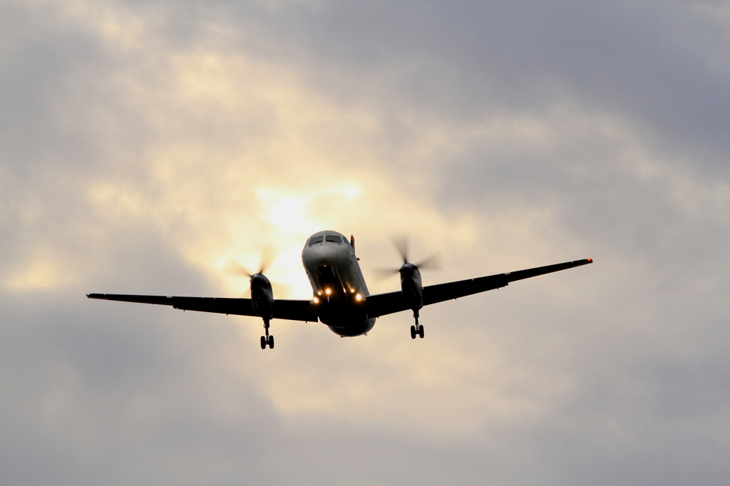 Saab340 final approach