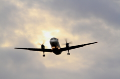 Saab340 final approach