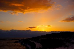 雲からの日の出