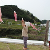 日吉ダムにて
