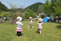 日吉ダムにて