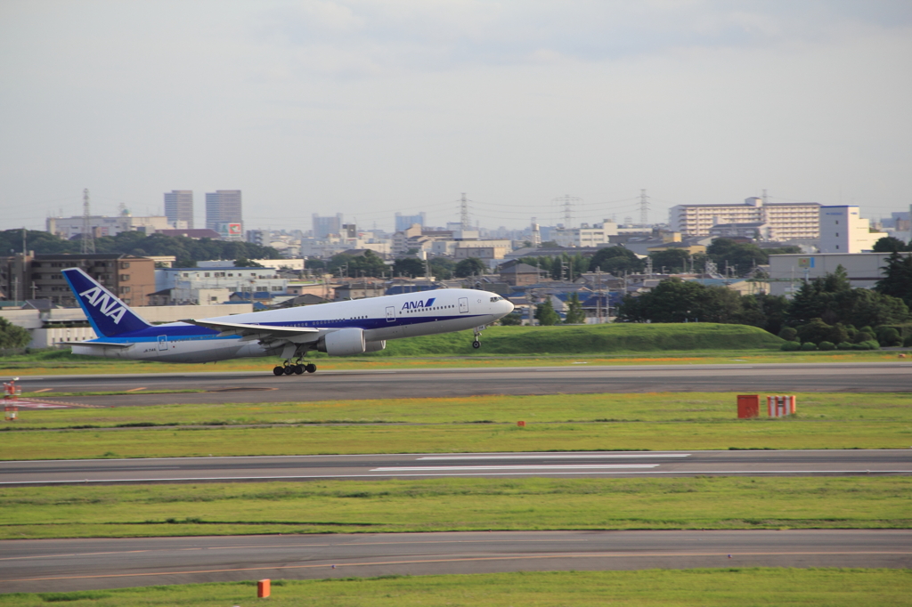 初めての飛行機