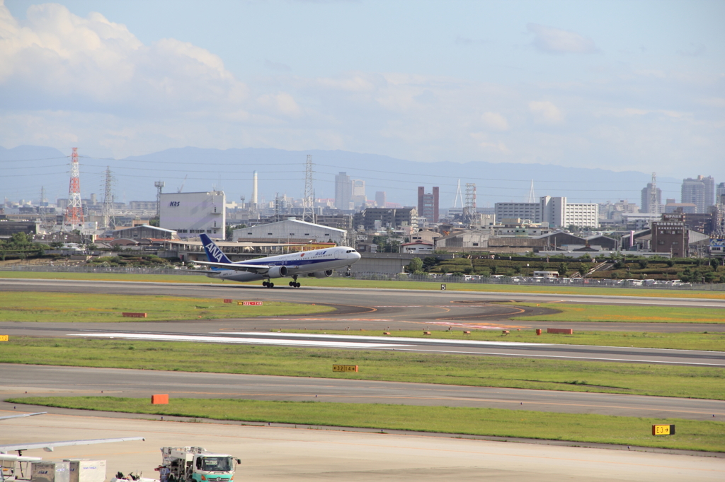 初めての飛行機