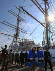名古屋港ガーデン埠頭に海王丸が入港しました（2）