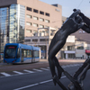 トラムが通る街角