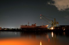 Night shipyard