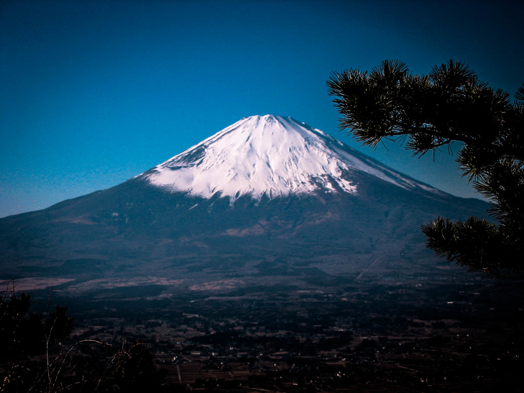 富士山に敬礼！