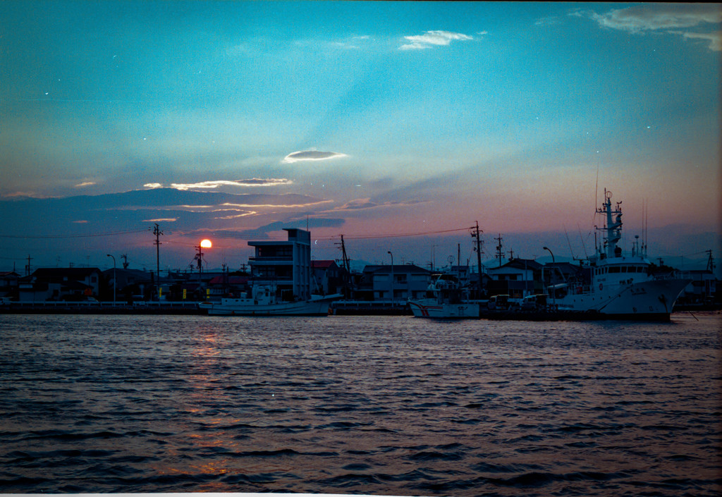 日没（夕景）