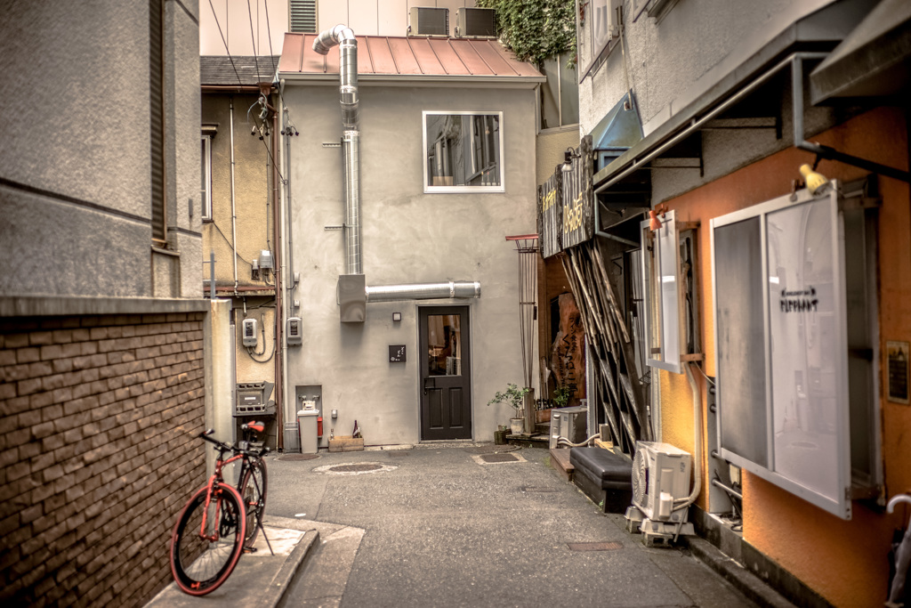 路地突当りの店