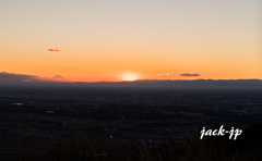 今年最後の夕日