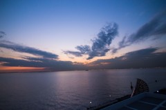 東京湾の夕空