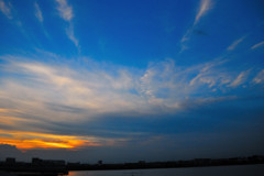 晩夏の夕空