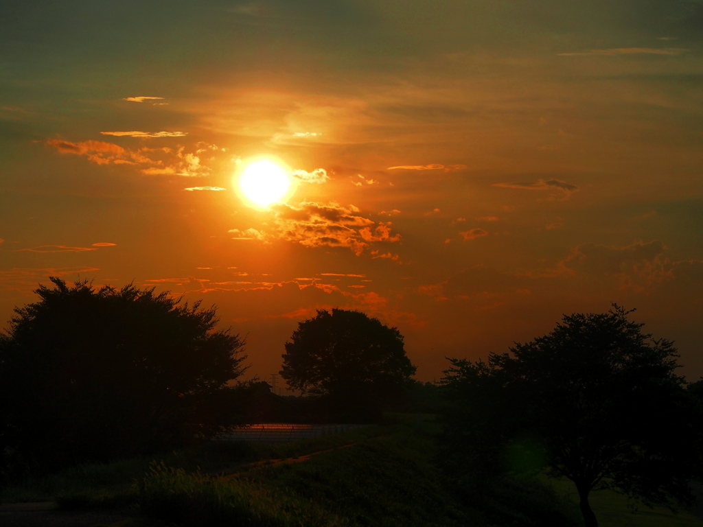 夕暮れ