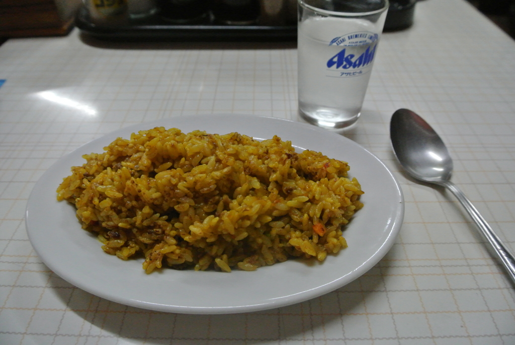 大島下島で食べたドライカレー