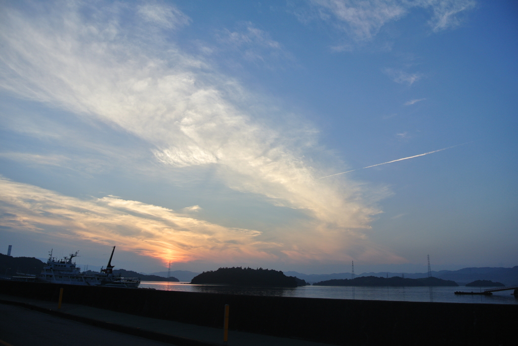 とびしま海道の夕暮れ