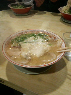 確か博多ラーメン？だったような…