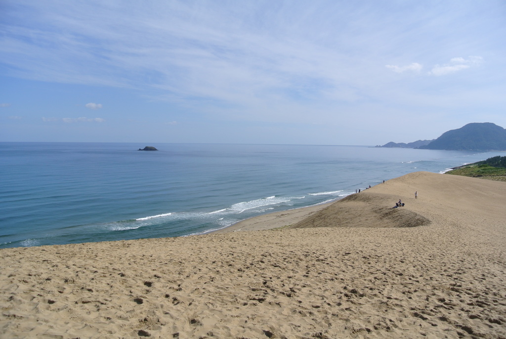 砂丘から見える絶景