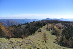 山頂付近の尾根歩き①