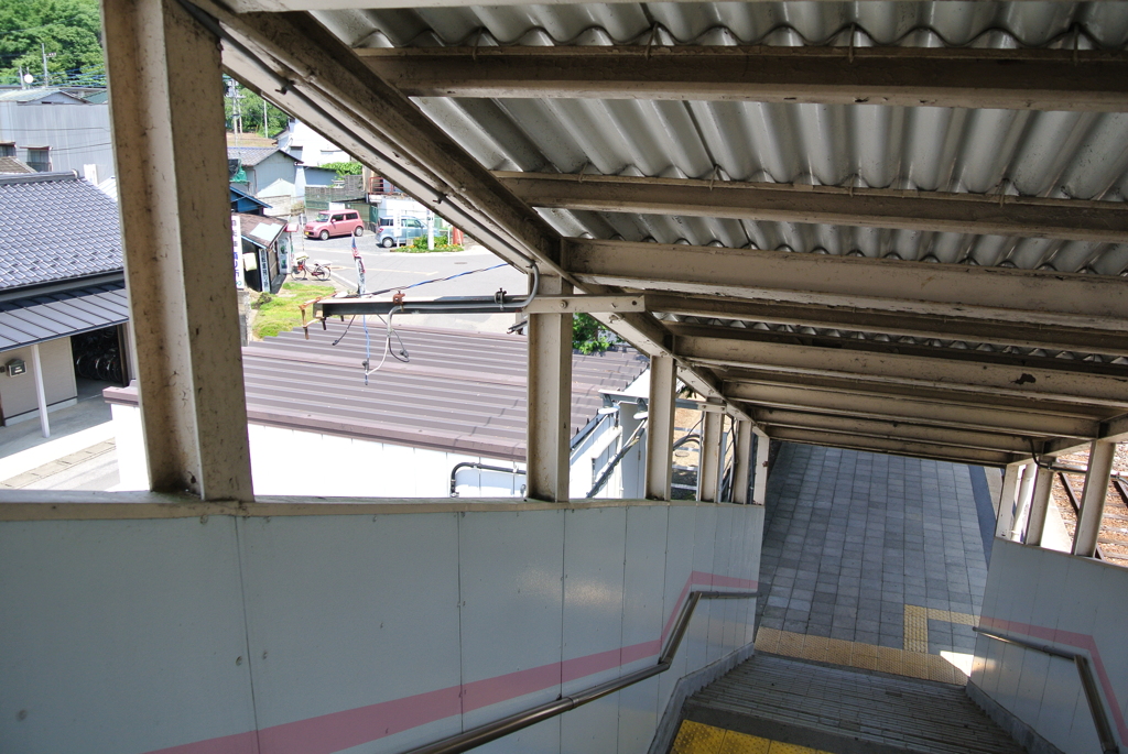 岩舟駅の階段