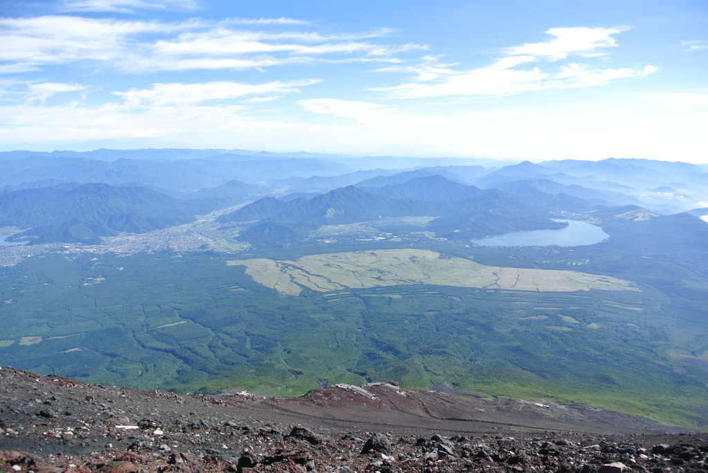 下山するとこんな景色でした。