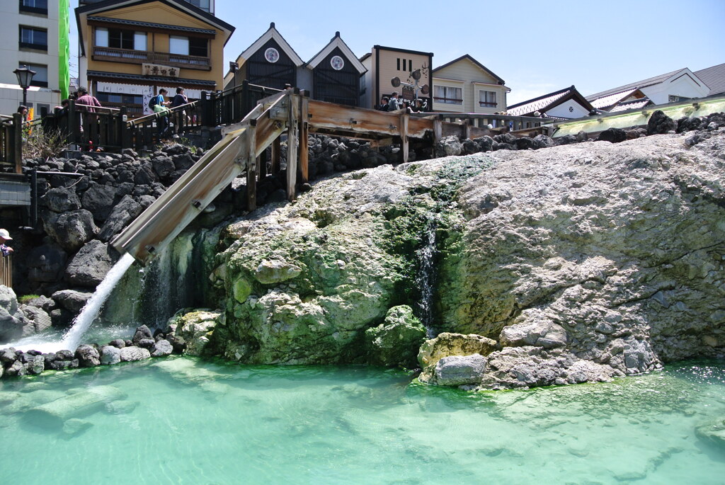 草津温泉の湯畑