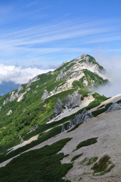 燕岳からの景色