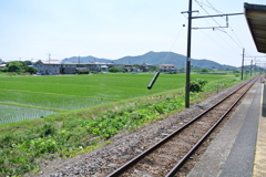 岩舟駅から見える風景