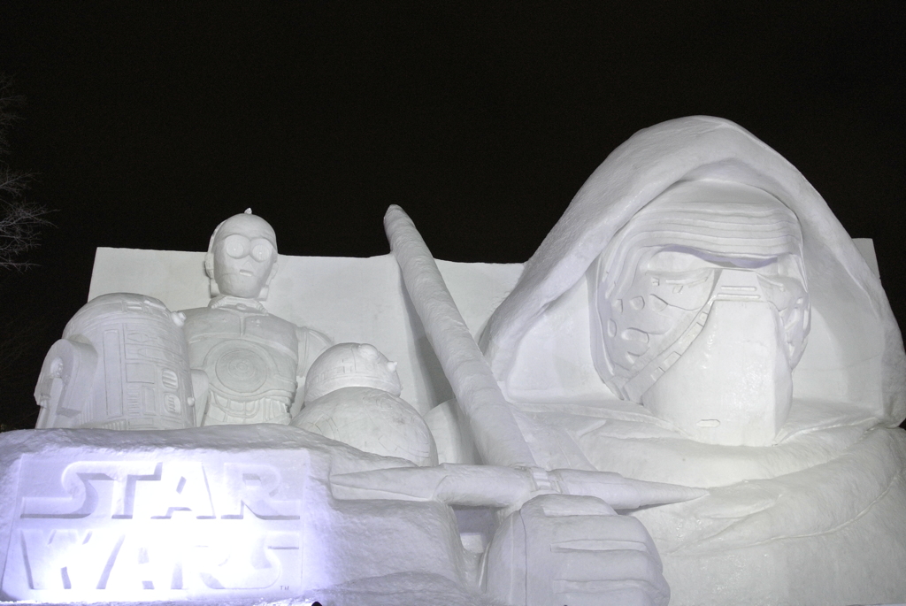 スターウォーズの雪像