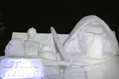 スターウォーズの雪像
