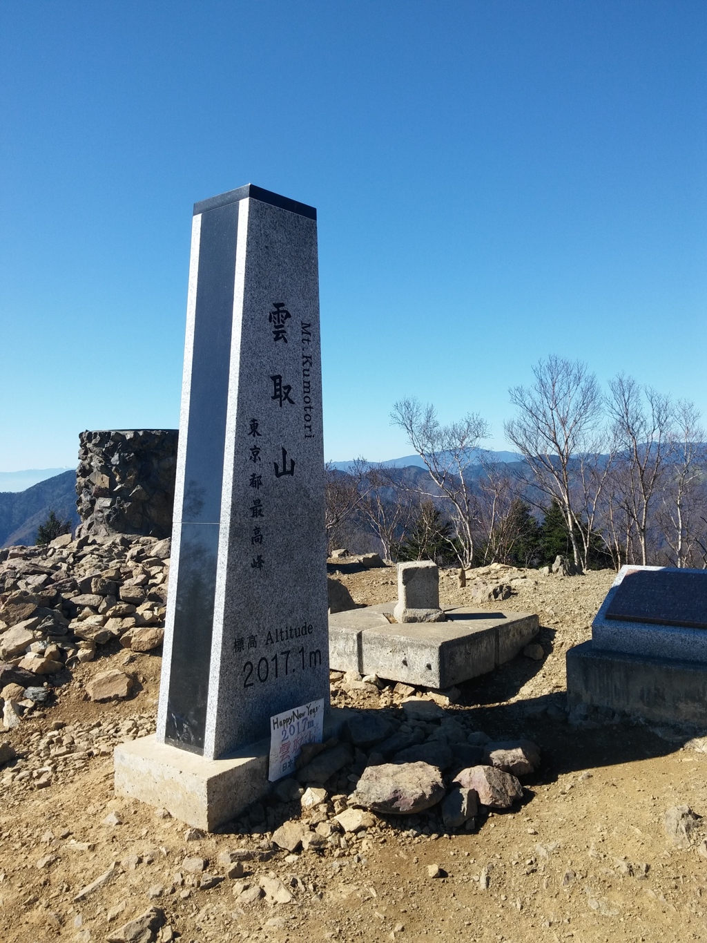 これが雲取山の山頂