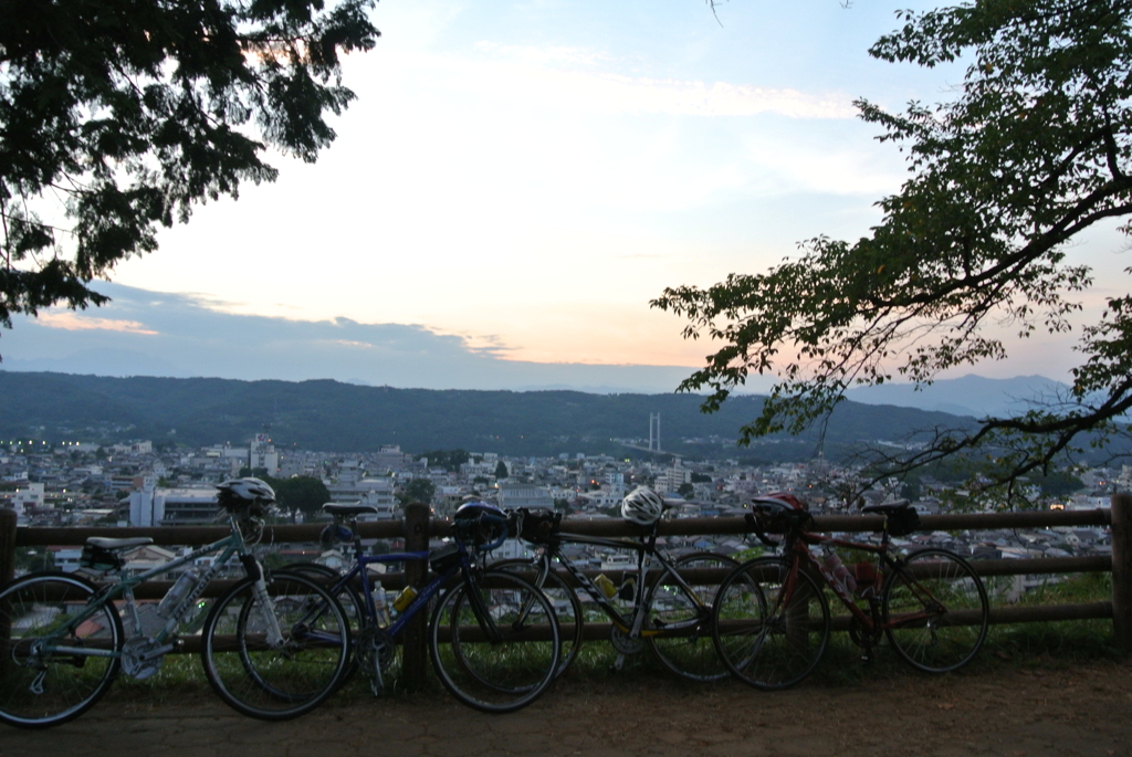 羊山公園からの夕陽