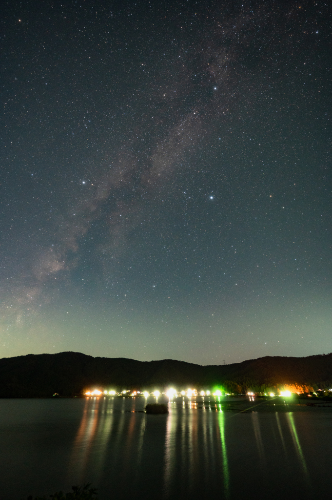 余呉湖と天の川銀河