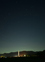 米原市入江　ラジコン飛行場からの星空