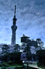 水鏡桜吹雪
