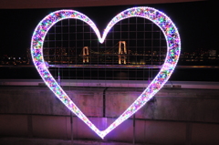 Rainbow-bridge in heart
