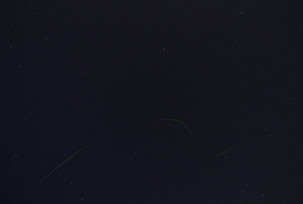 星空に求愛の光