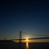 明石海峡の夕暮れ