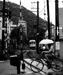 雨の通学